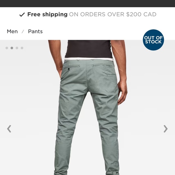 G-STAR VETAR CUFFED SLIM CHINO Jean - Picture 9 of 10